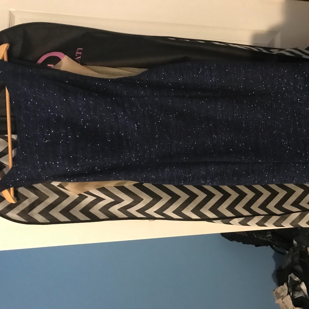 Blue Sparkle Prom Dress